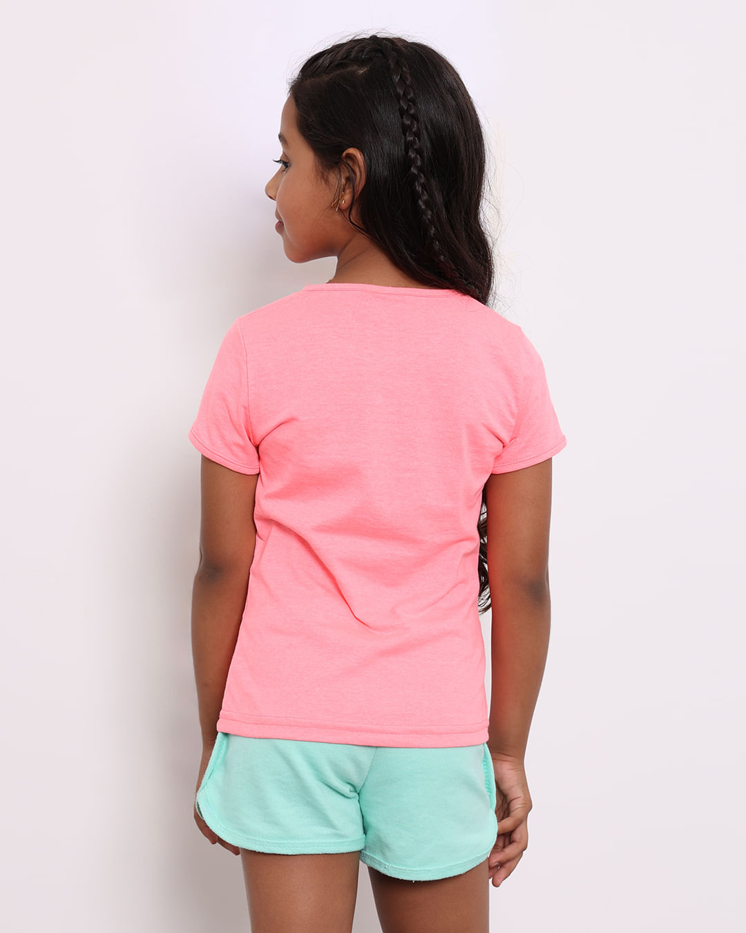 Blusa-Ch36078-Princesas-Neon-Mc-F410---Rosa-Neon