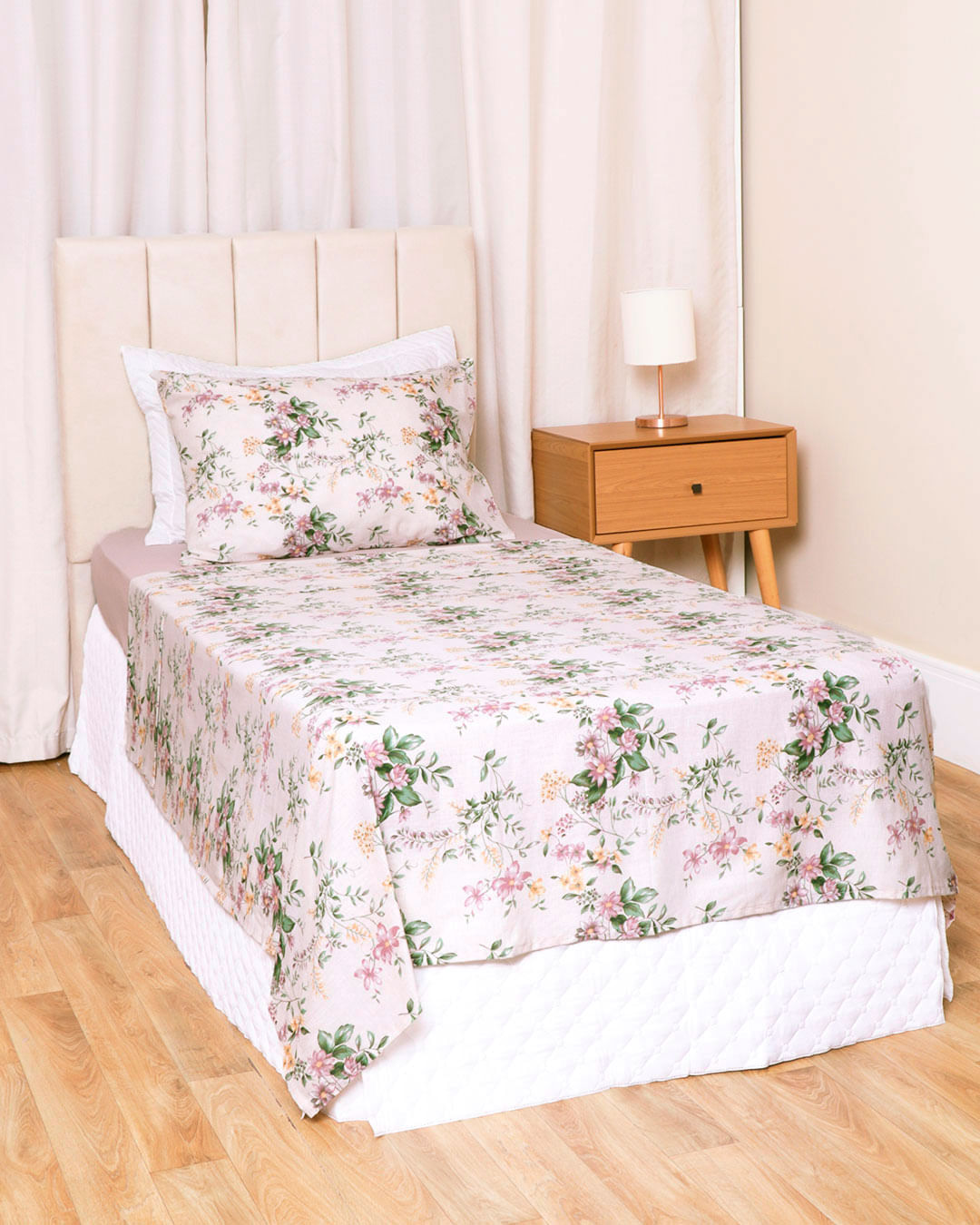 Jg-De-Cama-Solt-Algodao-100---3-Pcs---Bege-Floral