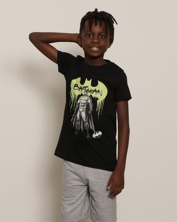 Camisetas Infantil DC Comics Batman Manga Curta Preta 8