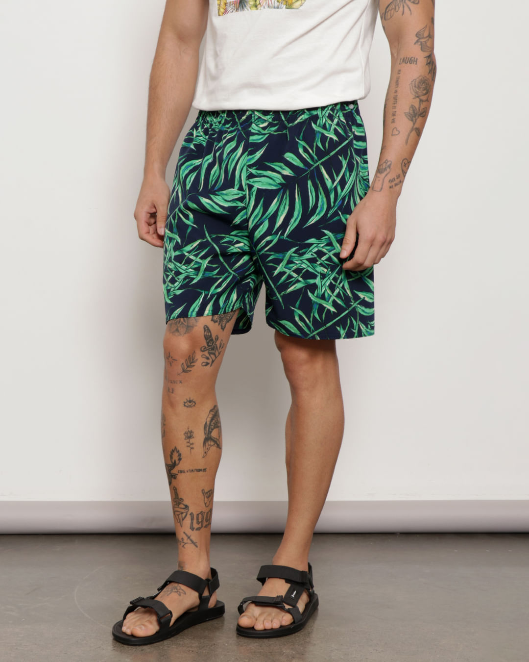 Berm-Tac-elast-Est-21102-Sort---Marinho-Floral