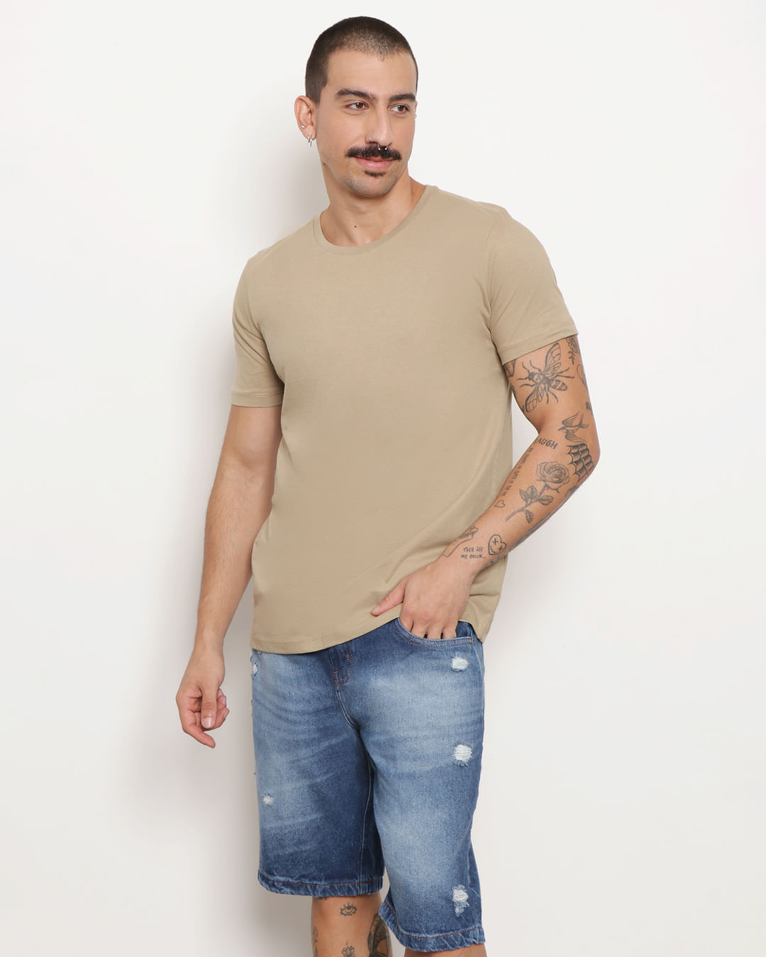 Camiseta-Basic-Mc-Bege-Medio-Pgg---Bege-Medio