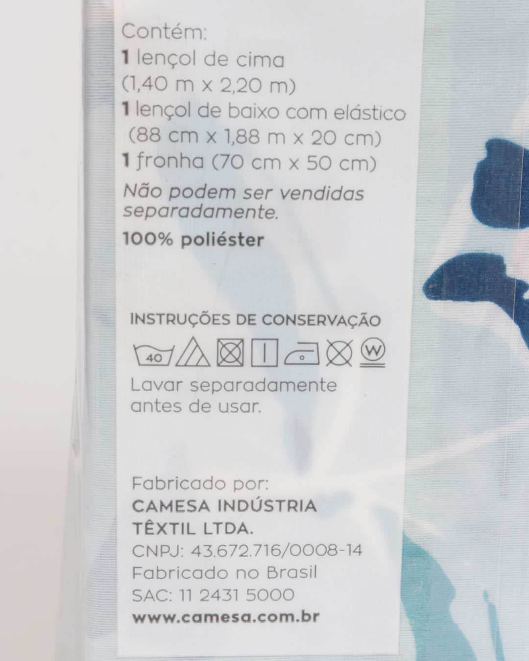 Jogo-De-Cama-Solteiro-Micro----3-Pecas---Azul-Medio