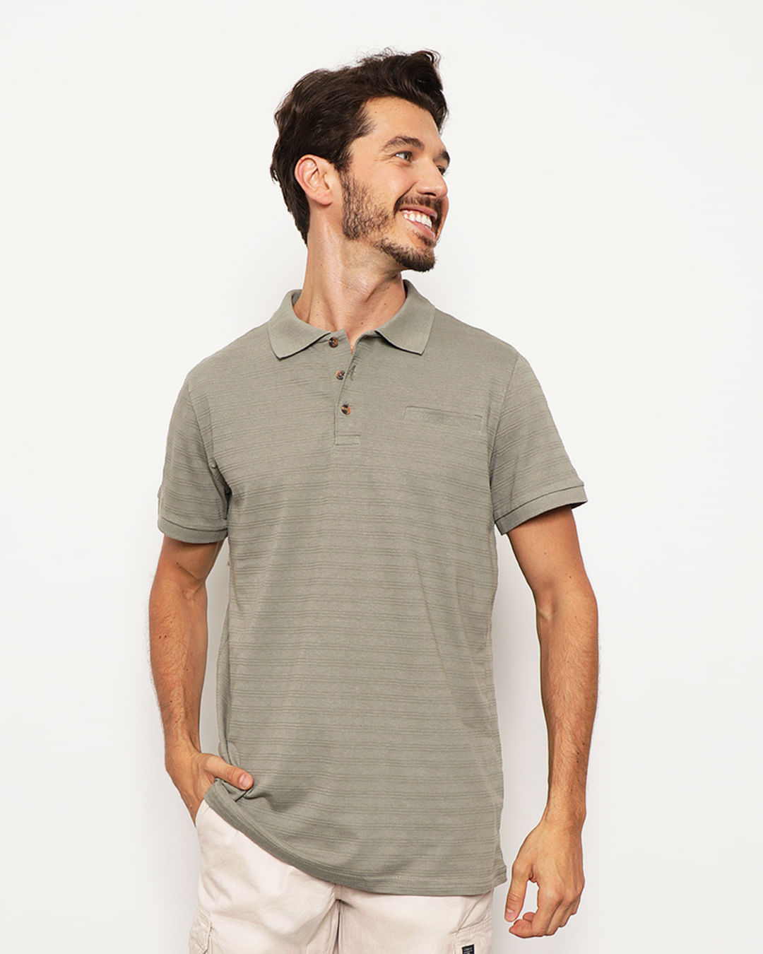 Polo-Trc454-Listr-Text-Vde-Pgg---Verde-Medio