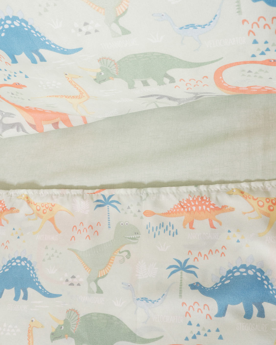 Jg-Cama-3-Pcs-Mf-Les-Dinossauro---Verde-Medio