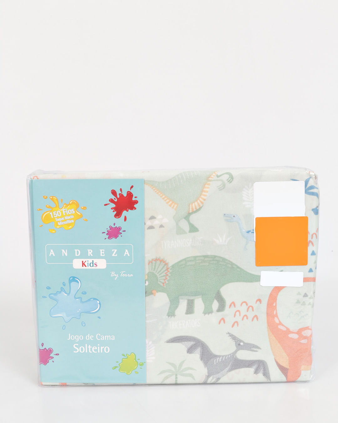 Jg-Cama-3-Pcs-Mf-Les-Dinossauro---Verde-Medio
