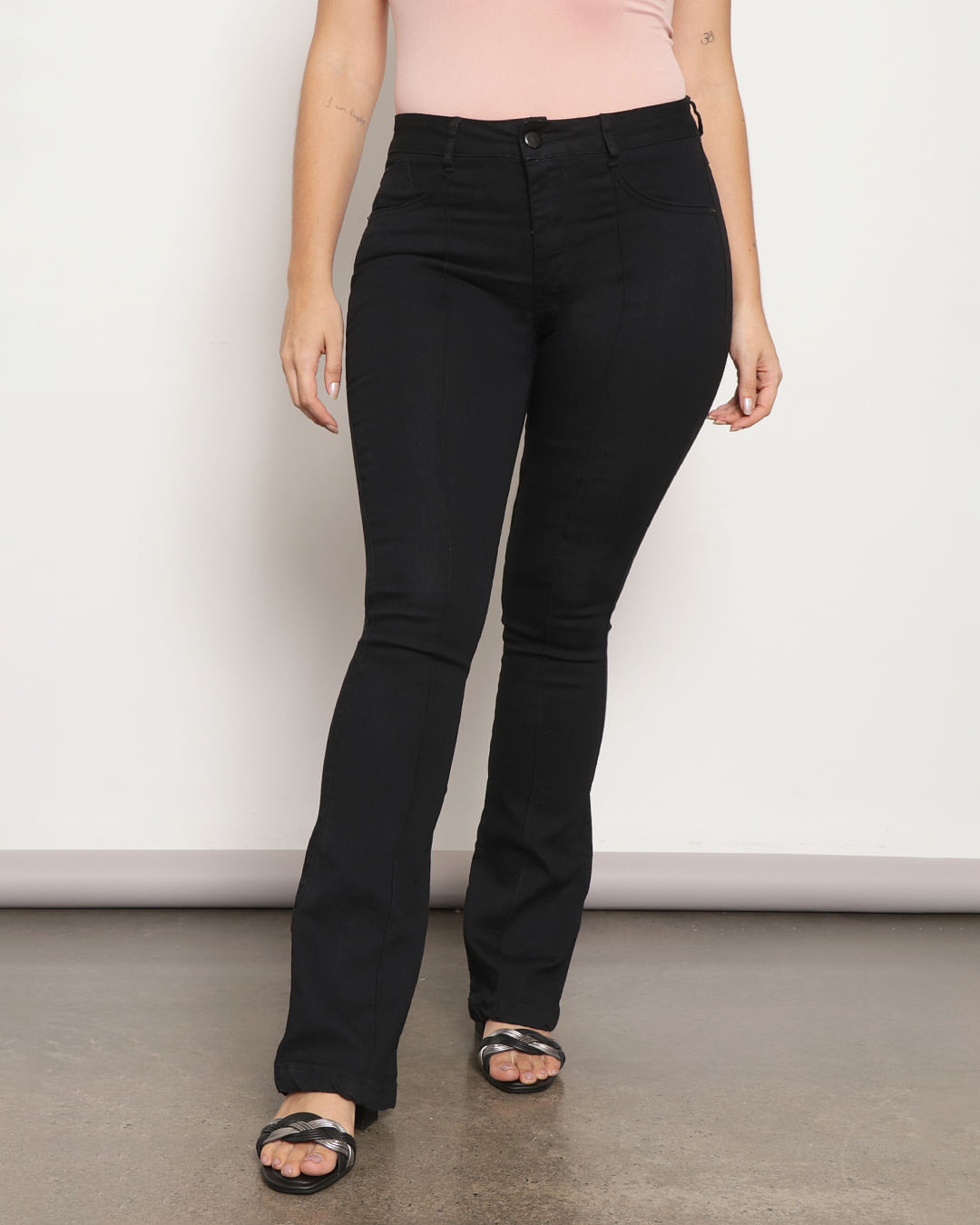 Calca-3560-Srj-Flare-C-Nervura-Fem-Ad---Preto