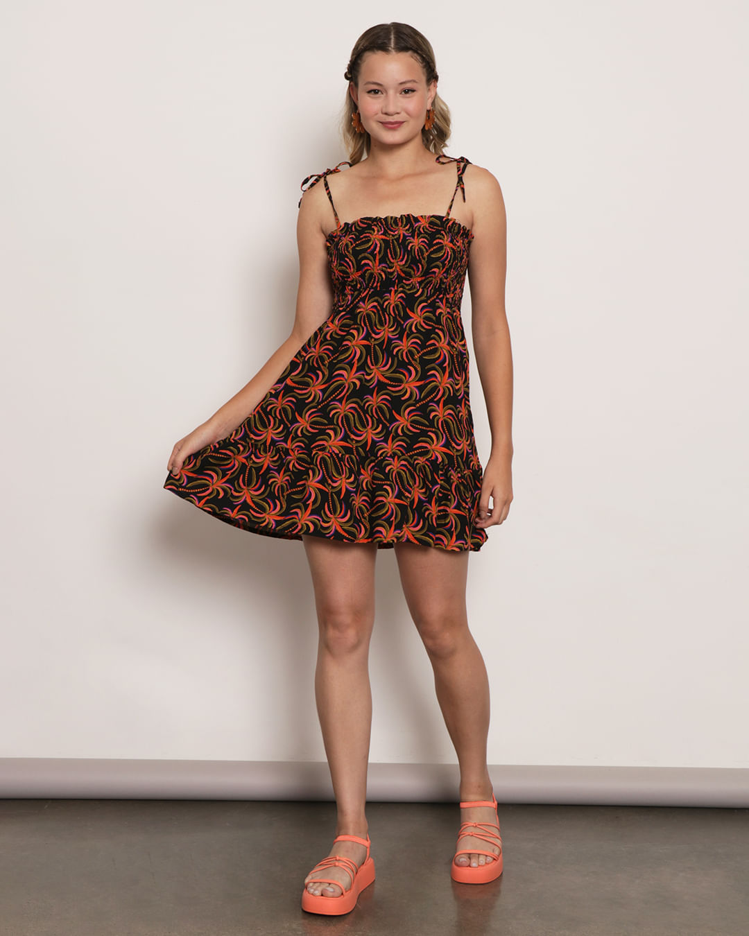 Vestido-Alca-Lastex-Coqueiro-9064re---Preto-Floral