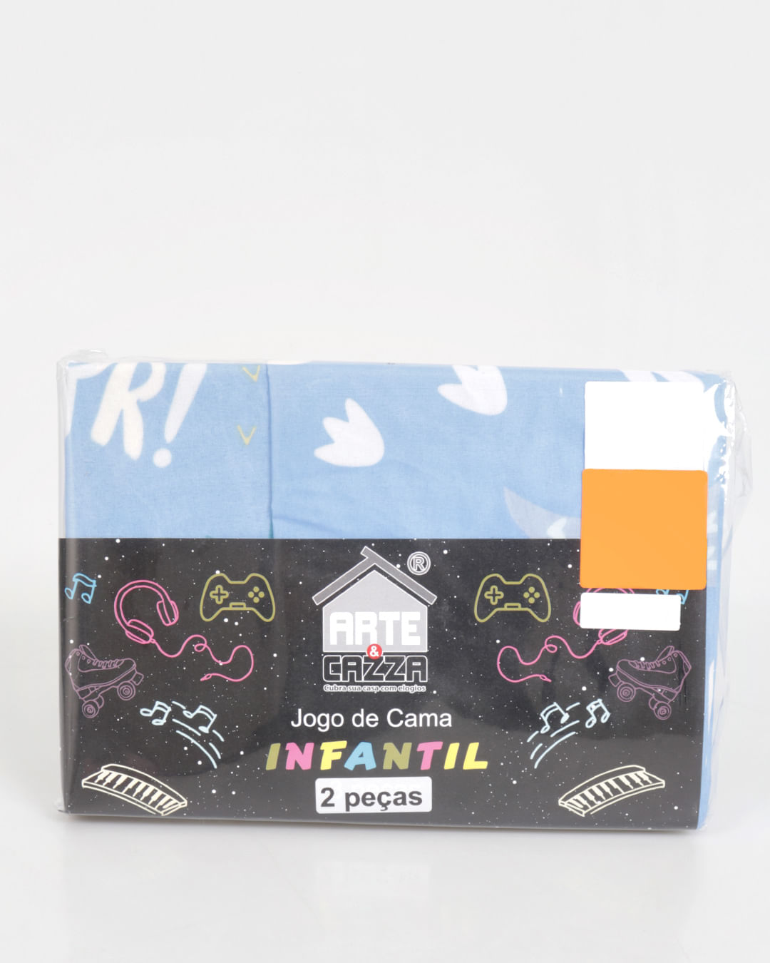 Jg-Cama-Solt-Dinossauro-2pcs---Azul-Claro