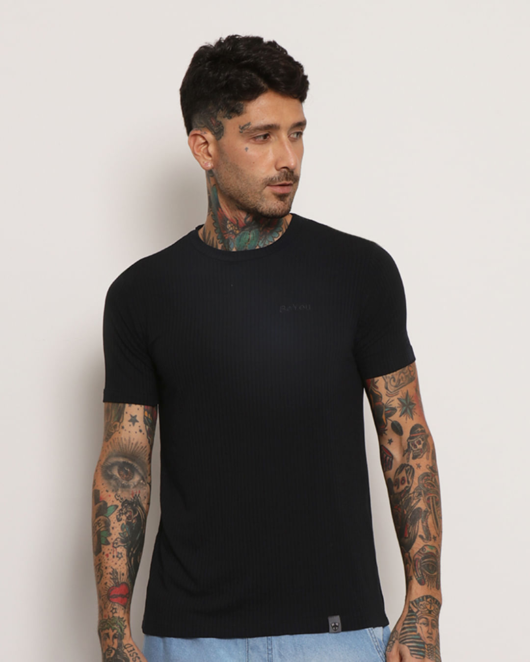 Camiseta-197b-Canelada-Bord-Preto-Pgg---Preto