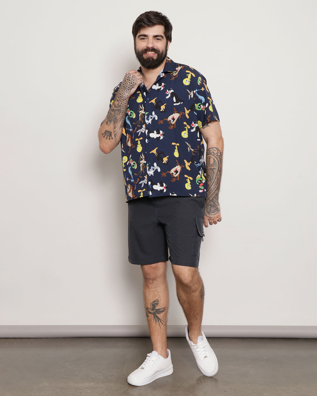Camisa-Tt14807-Mc-Looney-Marin-Plus---Marinho