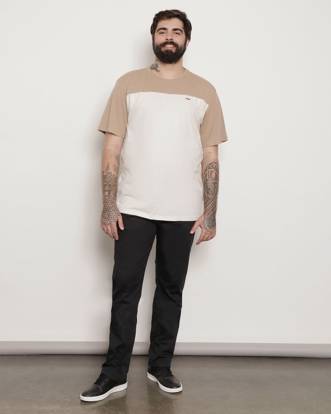 Camiseta-Fidhs1888-Rec-Liso-Linho-Pl---Bege-Medio