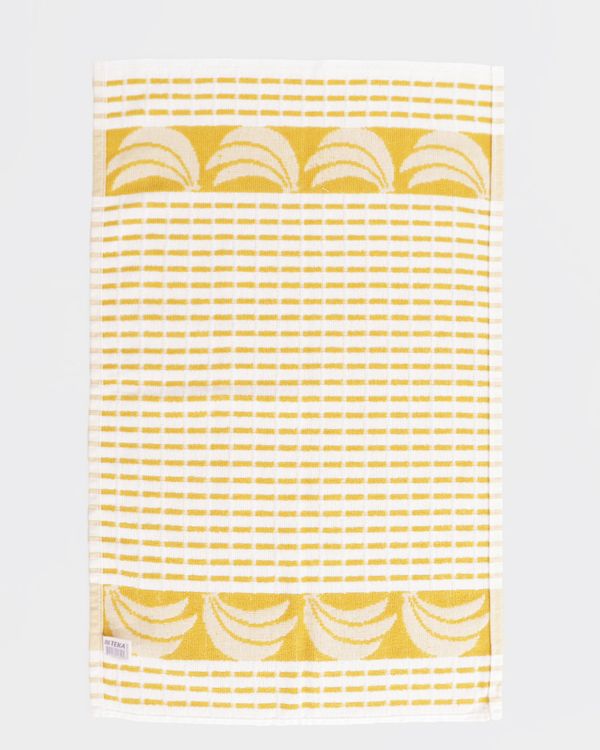 Kit Pano Copa De 2 Peças Teka Emoji e Banana Amarelo UN