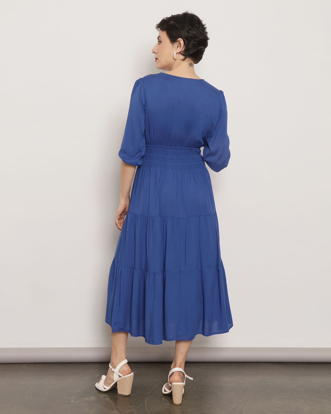 Vestido-430189-Manga-34-Estampado---Azul-Medio