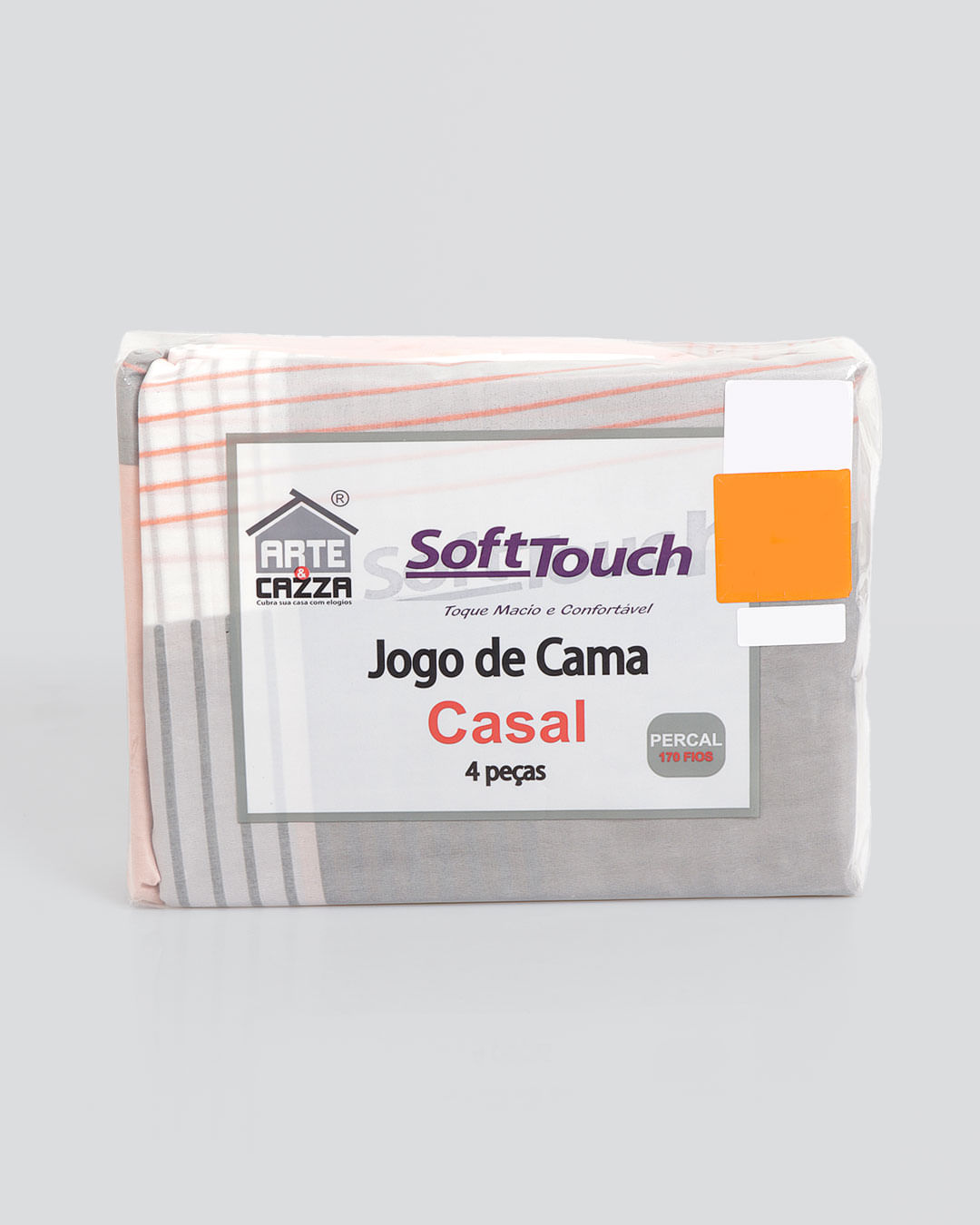 Jogo-Ac2003-Microfibra-Casal-4pcs---Laranja-Outros