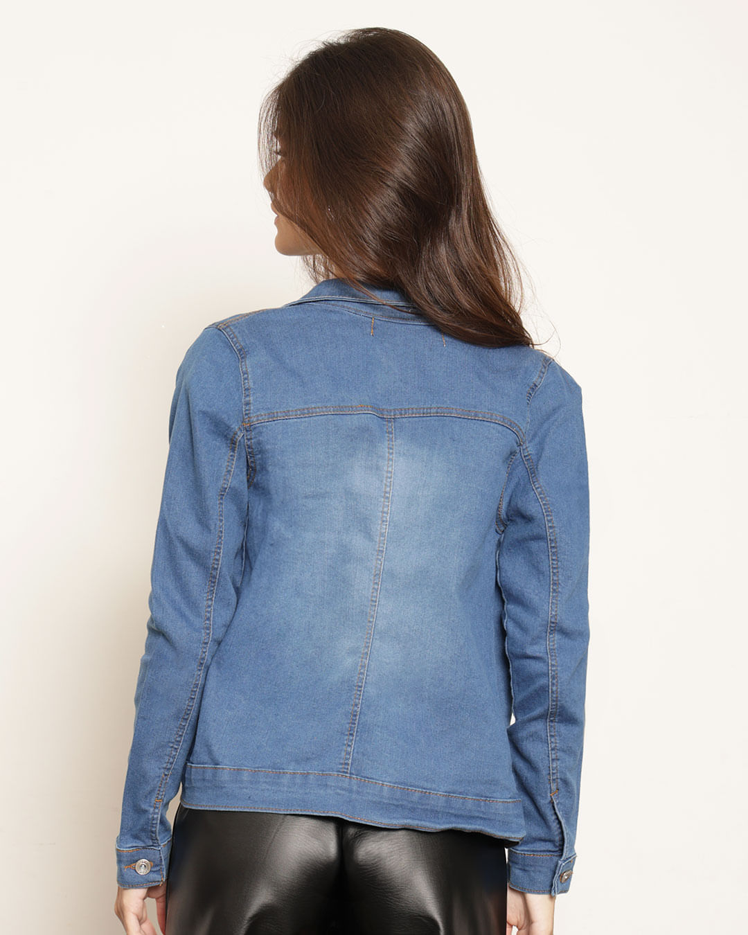 Jaqueta-Jeans-Feminina-Manga-Longa-Azul