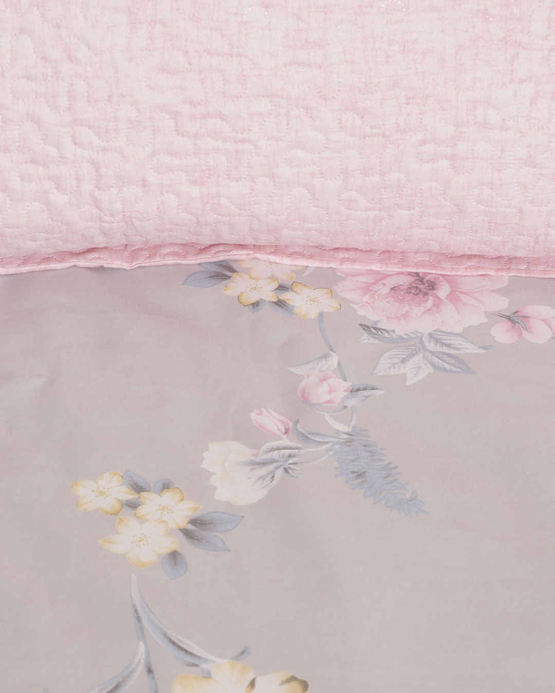 Lencol-Avulso-Solteiro-C-Elast-Romantic---Cinza-Floral