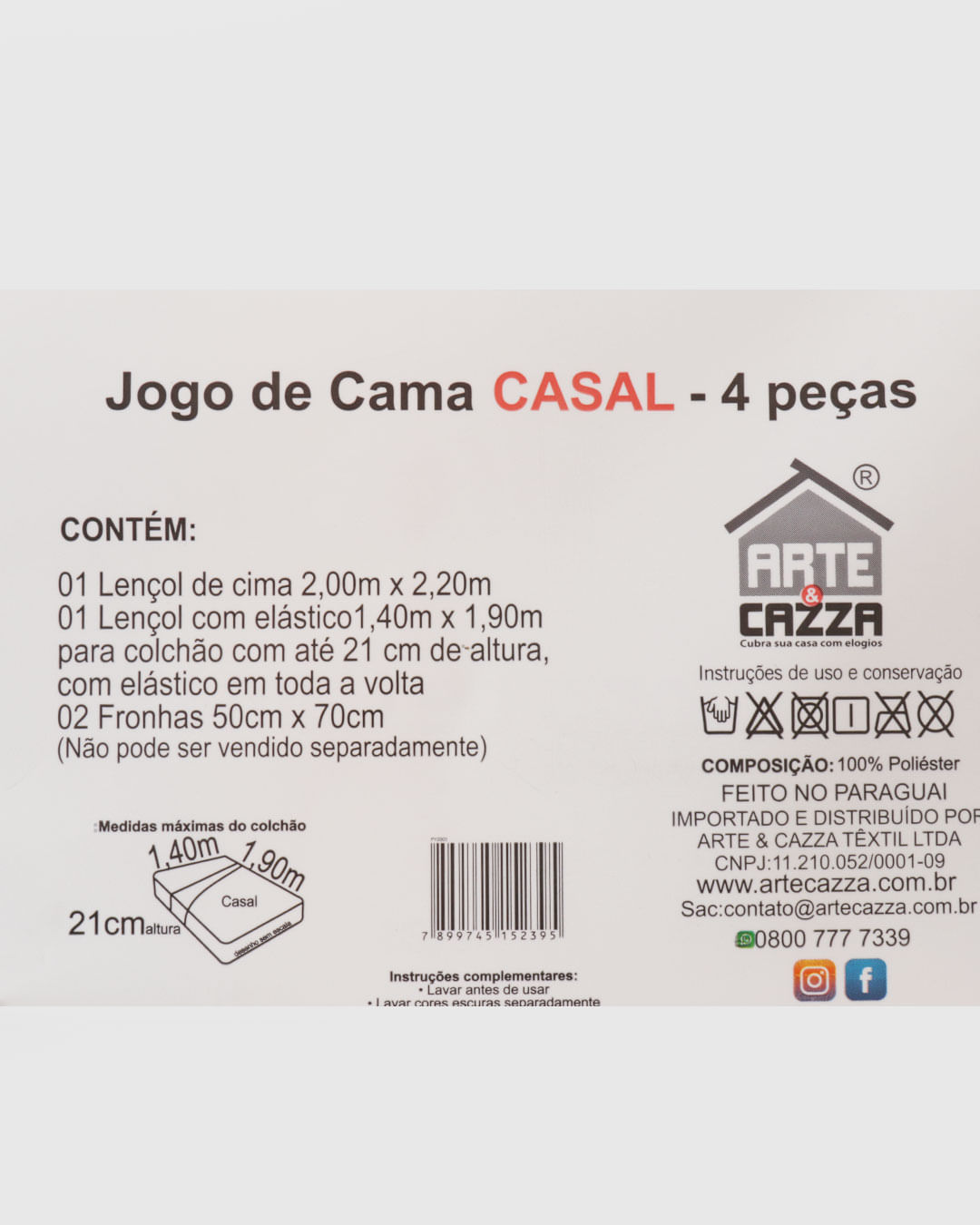 Jogo-Ac2003-Microfibra-Casal-4pcs---Cinza-Geometrico