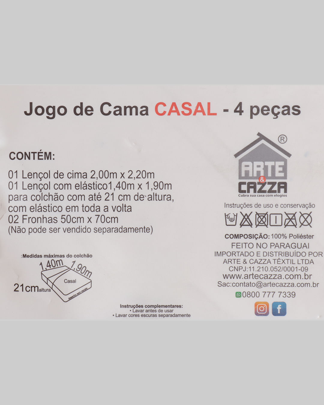 Jogo-Ac2003-Microfibra-Casal-4pcs---Branco-Floral