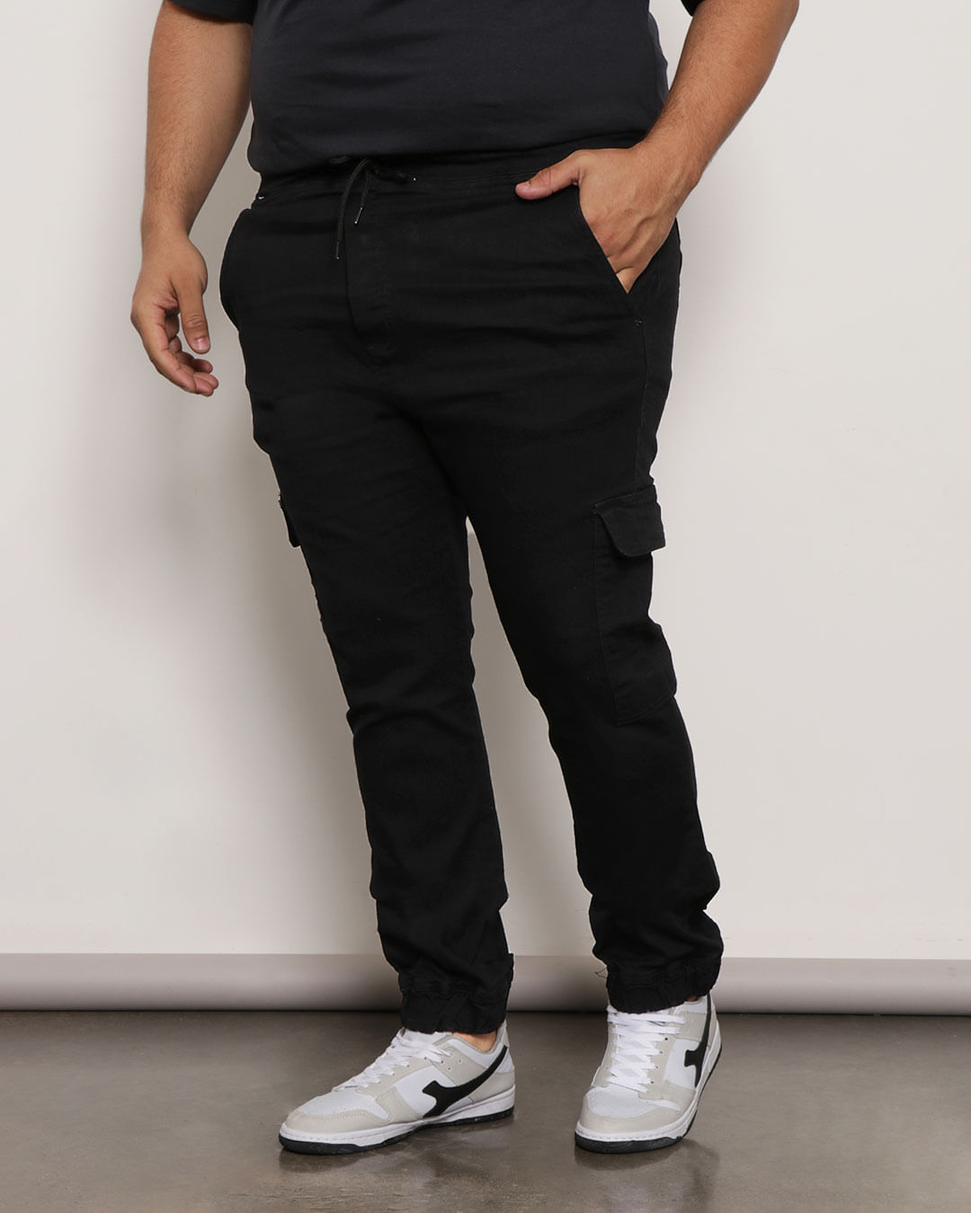 Calca-Jns-Plu-Jgg-Blk-Cargo---14192p---Black-Jeans-Escuro