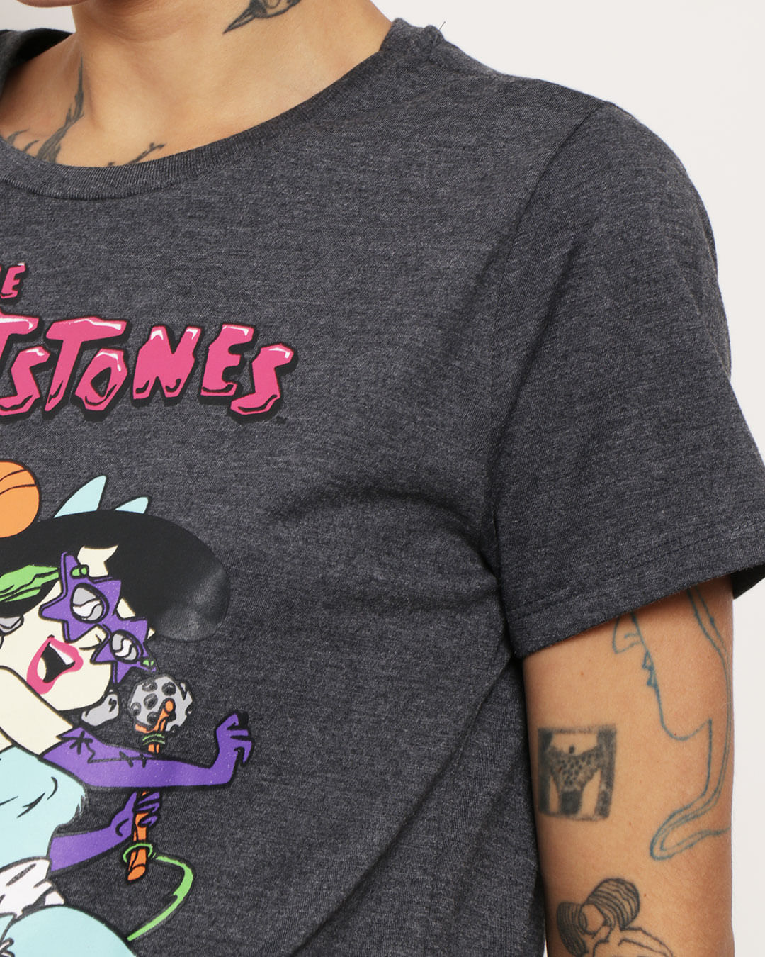 Camiseta-Mc-30060075-Flintstones-Pg---Mescla-Escuro