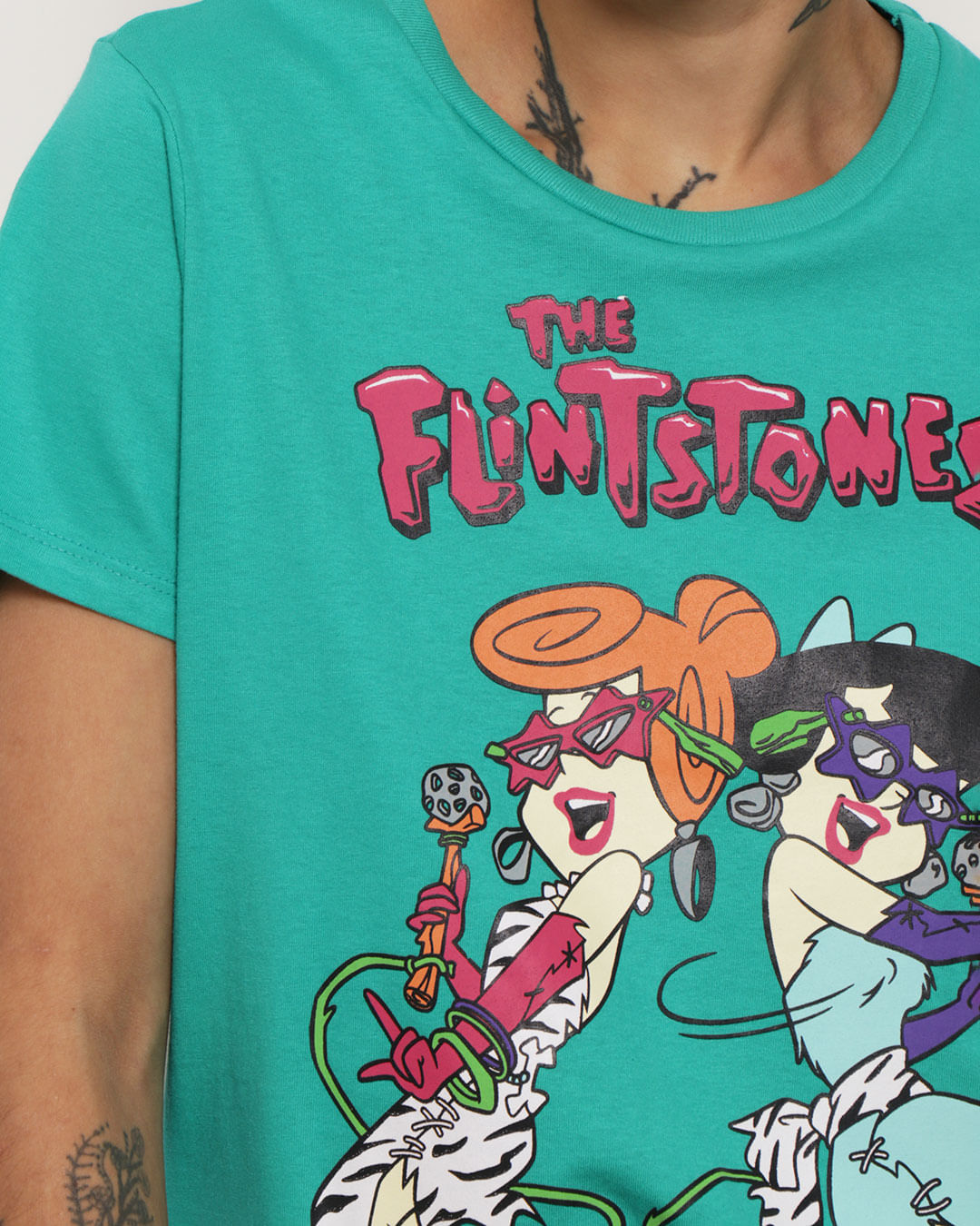 Camiseta-Mc-30060075-Flintstones-Pg---Verde-Medio