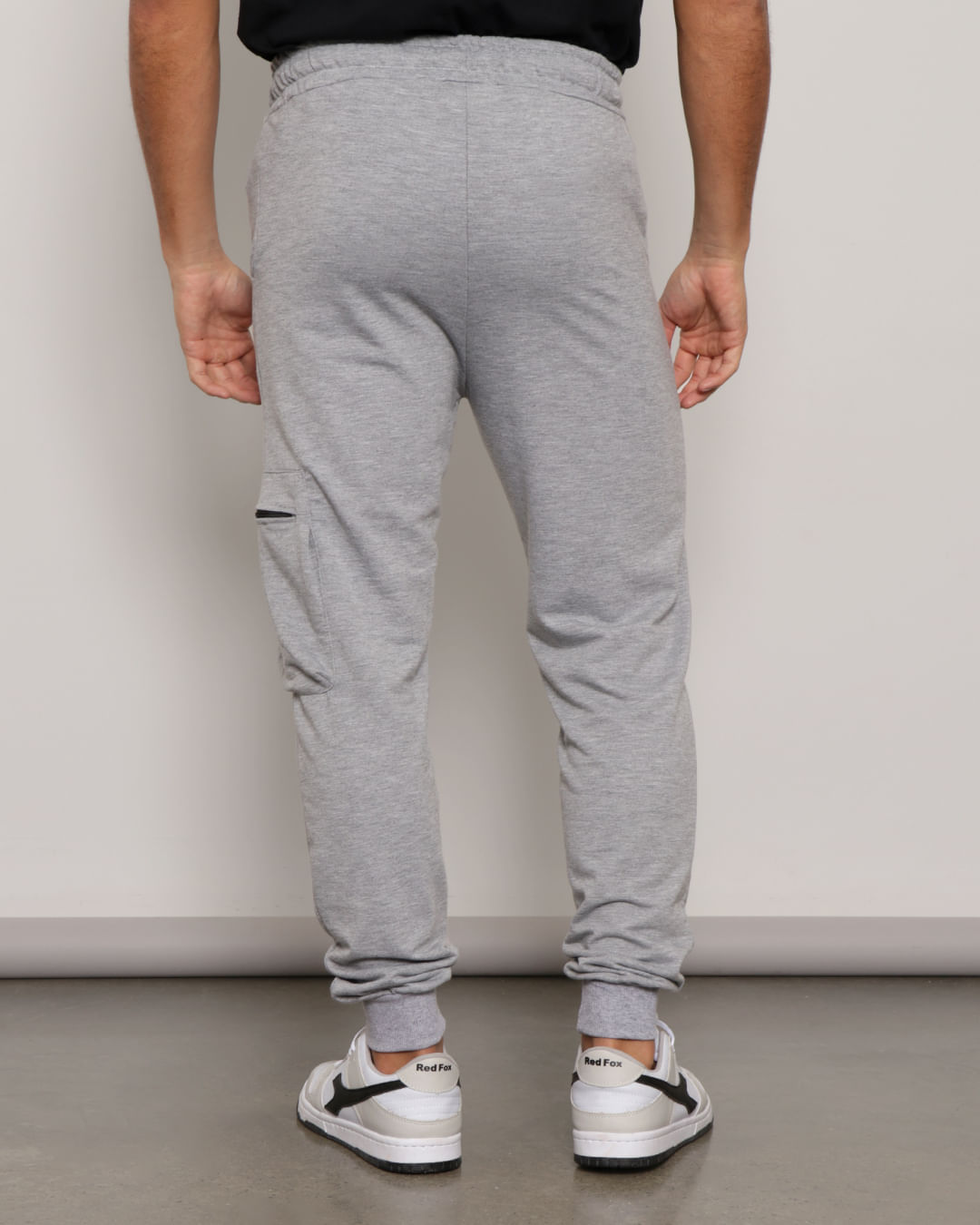 -Calca-Moletom-Masculina-Jogger-Bolso-Cargo-Cinza