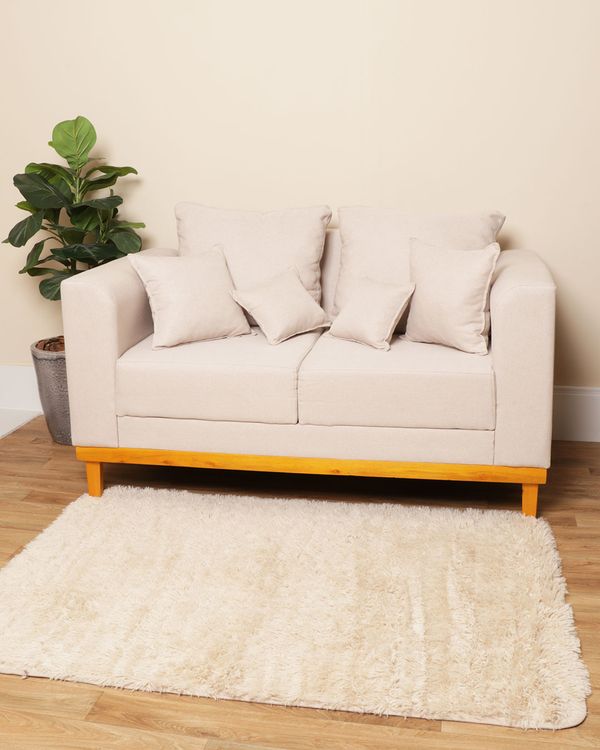 Tapete Felpudo Luxo 100cmx140cm Off White UN