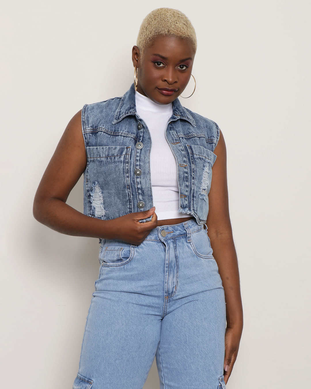 Usar Jaqueta Oversized Look Com Maxi Jaqueta Jeans Look Com