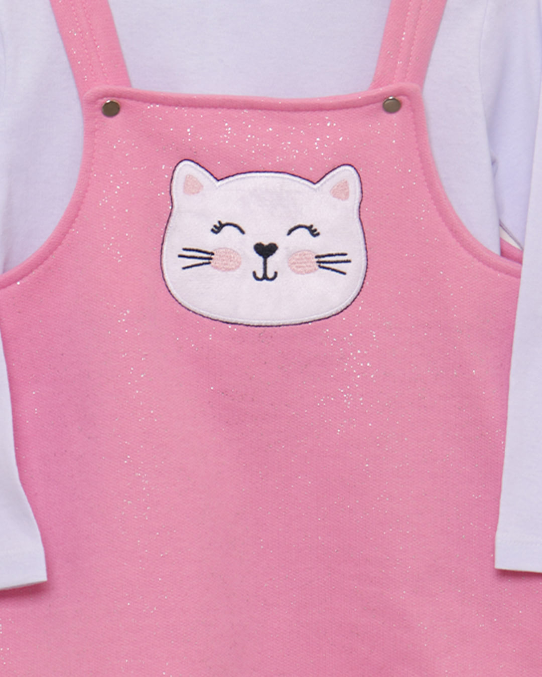 Conjunto-Salopete-Bebe-Moletom-Gatinha-Rosa
