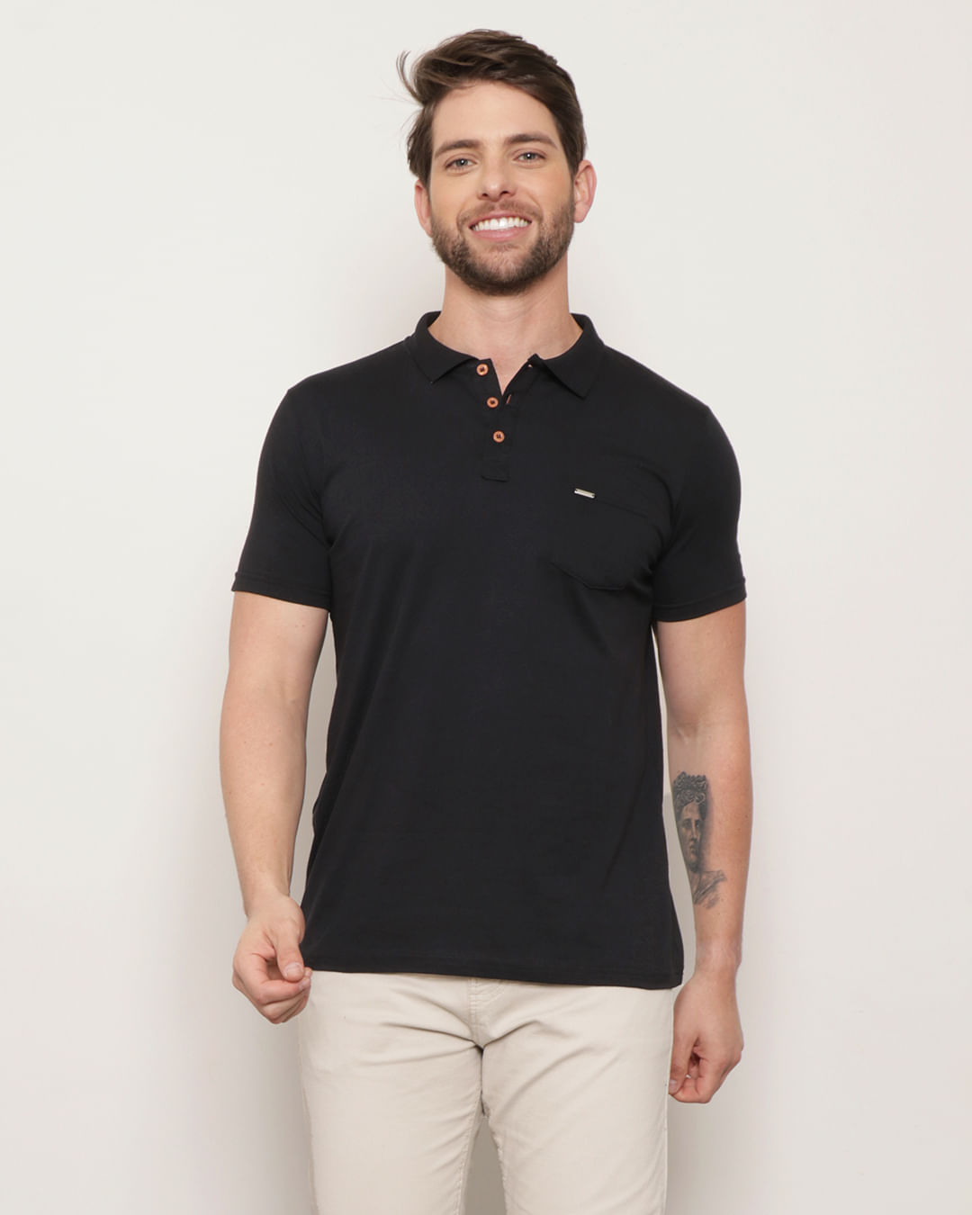 Polo-Algodao-Peit-Sob-Preta-P-Gg---Preto