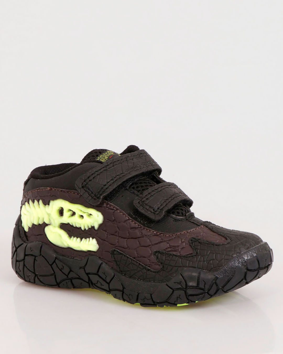 Tenis-Infantil-Vissi-Dino-Word-Estampa-Que-Brilha-No-Escuro-Marrom