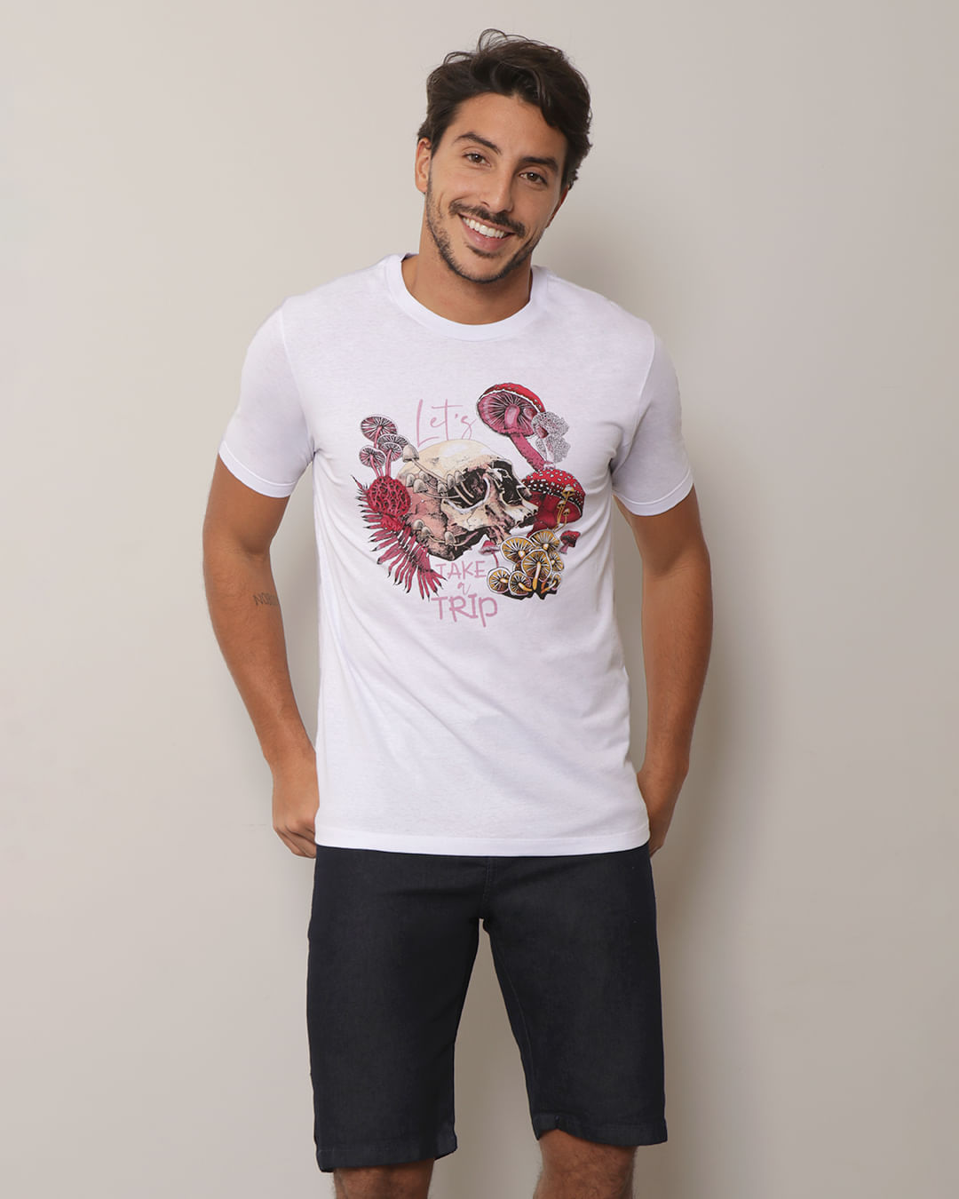 Camiseta-Caveira-Folhagem-906-P-Gg---Branco