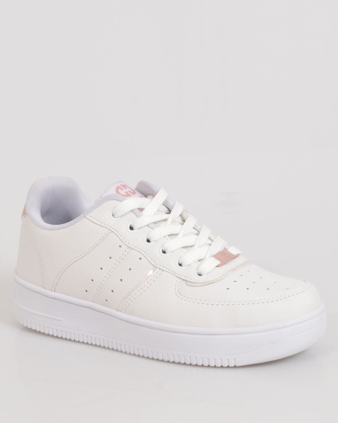 Tenis-Feminino-Flatform-Casual-Com-Recorte-Cadarco-Branco