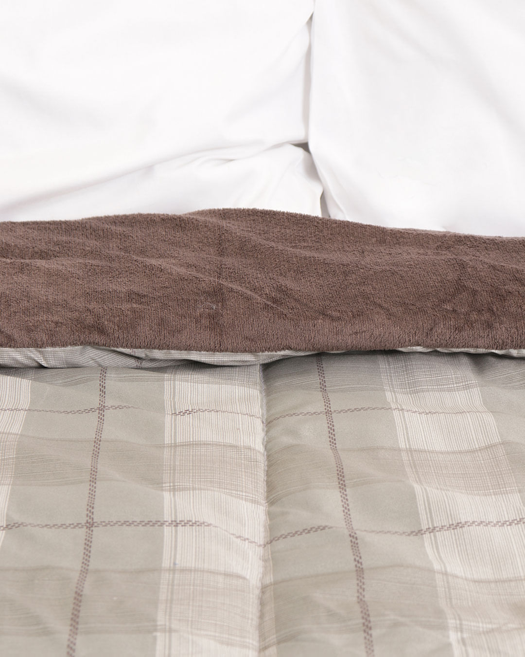 Coberdrom-Casal-Plush-Combo-Soft-Slim---Cinza-Xadrez