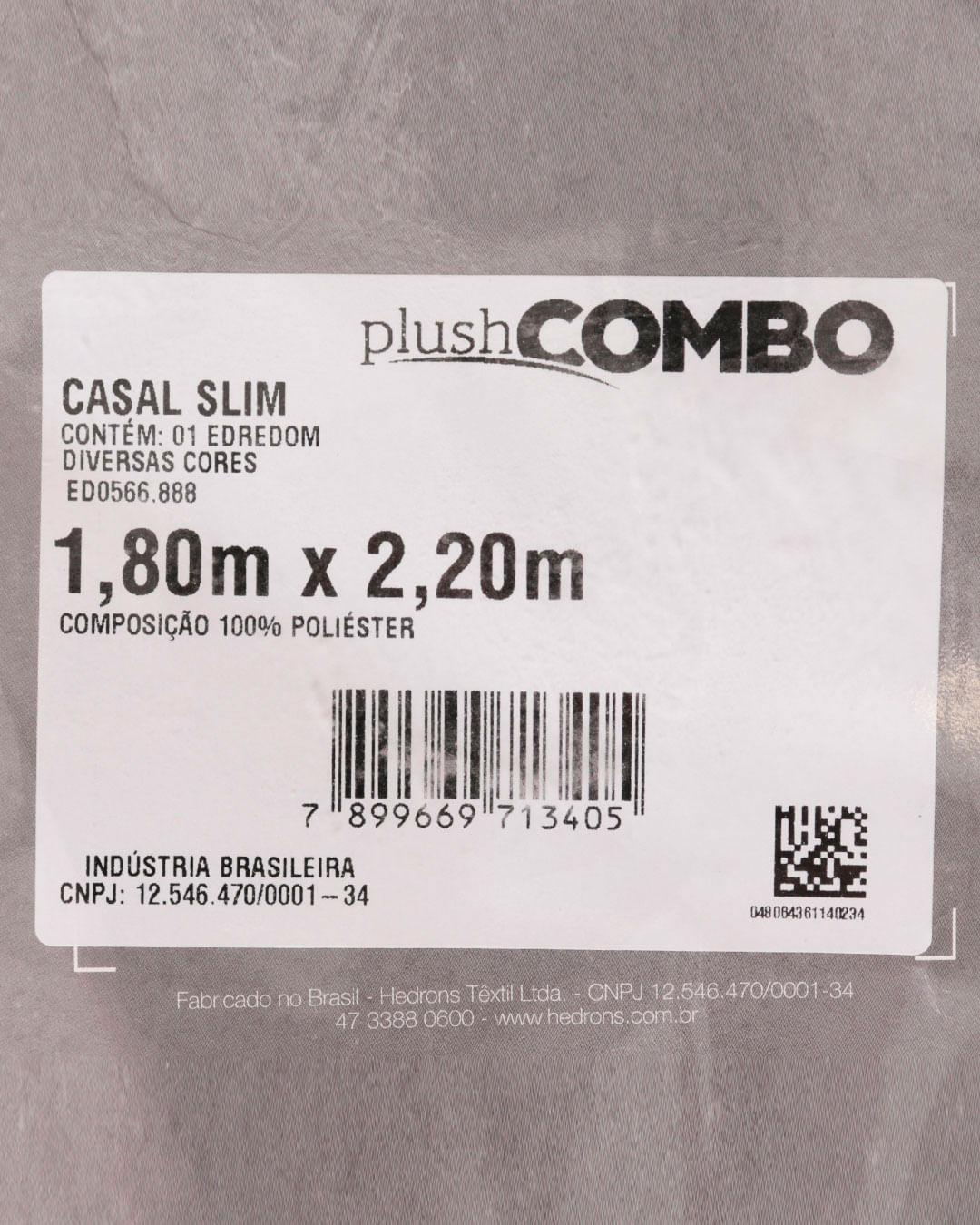 Coberdrom-Casal-Plush-Combo-Soft-Slim---Cinza-Xadrez