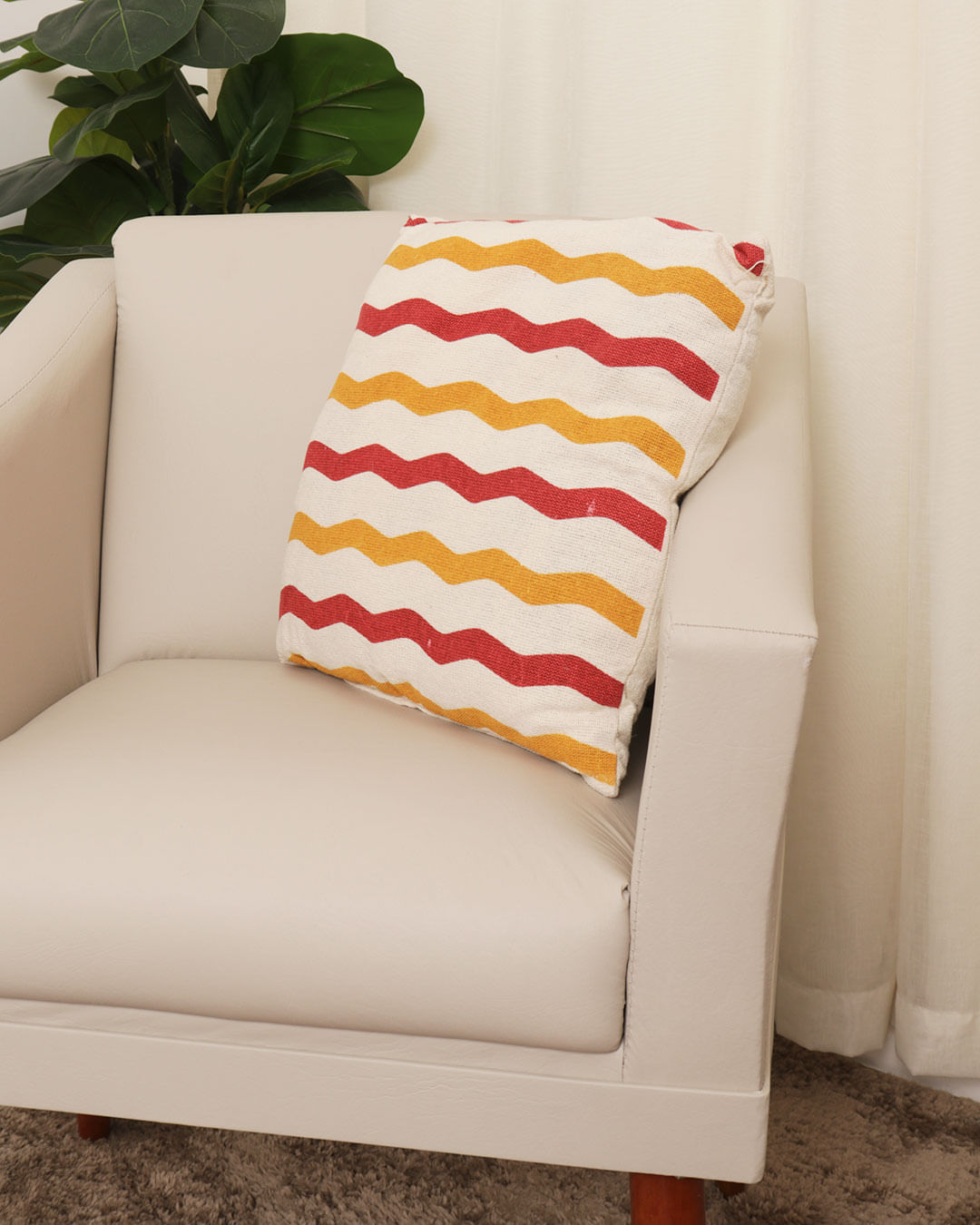 Almofada-Rustica-Etcnico-40x40-Sort---Bege-Listrado