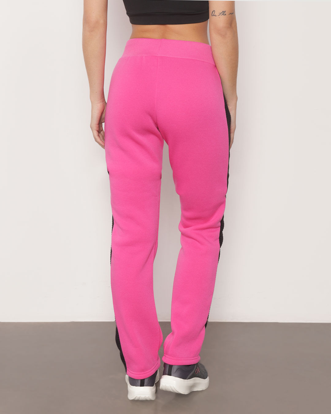 Calca-Moletom-Feminino-Recorte-Lateral-Fitness-Fitter-Rosa