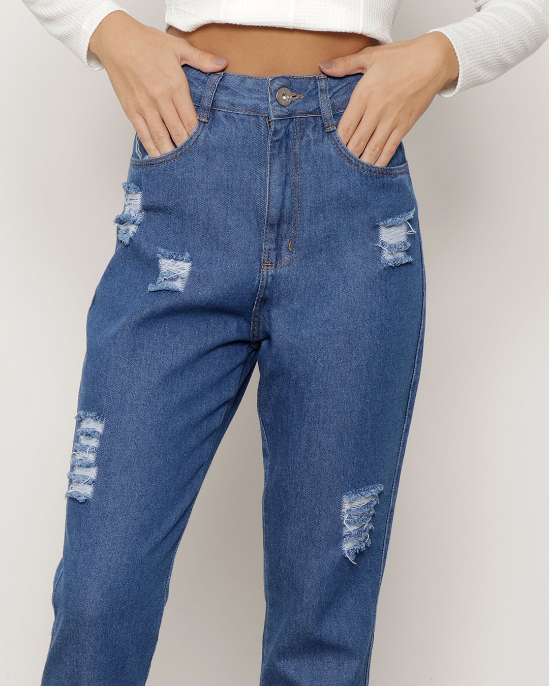 Calca-0146070-Jns-Rasg-Det-Coracao---Blue-Jeans-Medio
