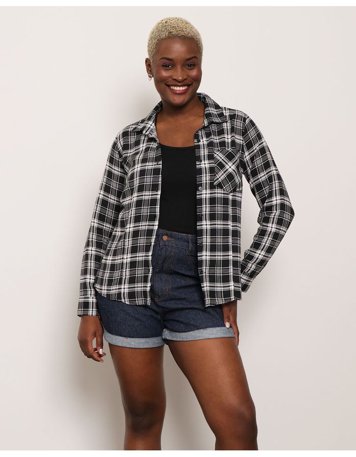 Camisa-Xadrez-Viscose-430262---Preto-Xadrez