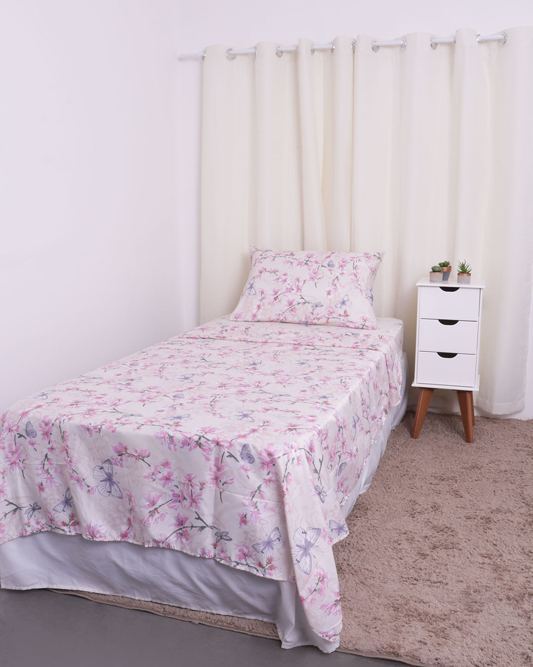 Jg-Cama-Solteiro-Sortido---3-Pc---Rosa-Floral