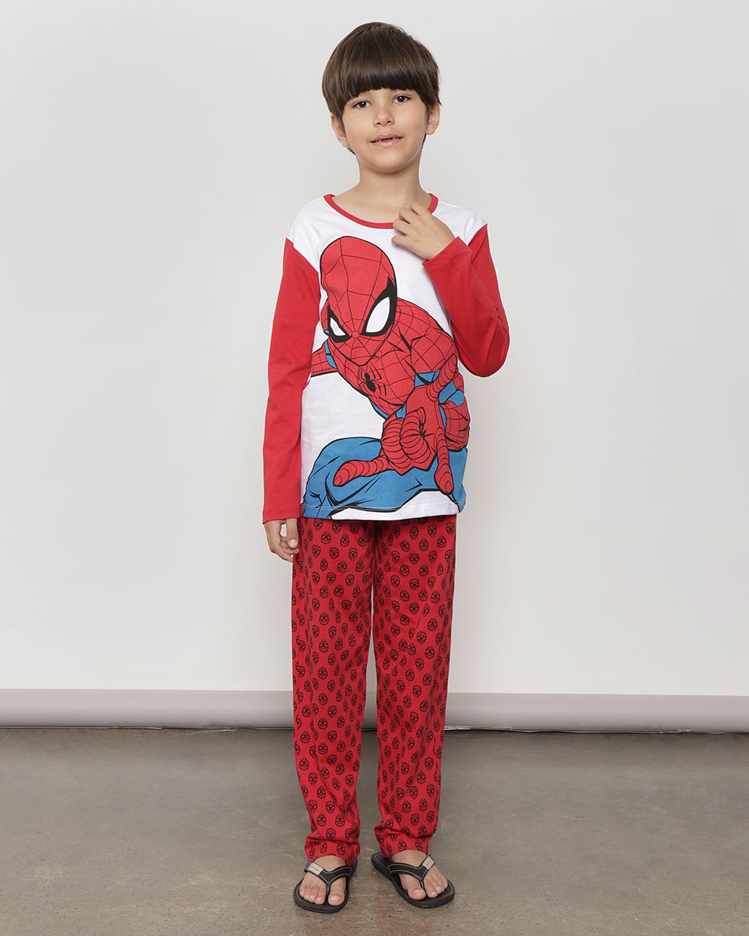 Pijama-Info-M-L-Spider-243---Vermelho-Escuro