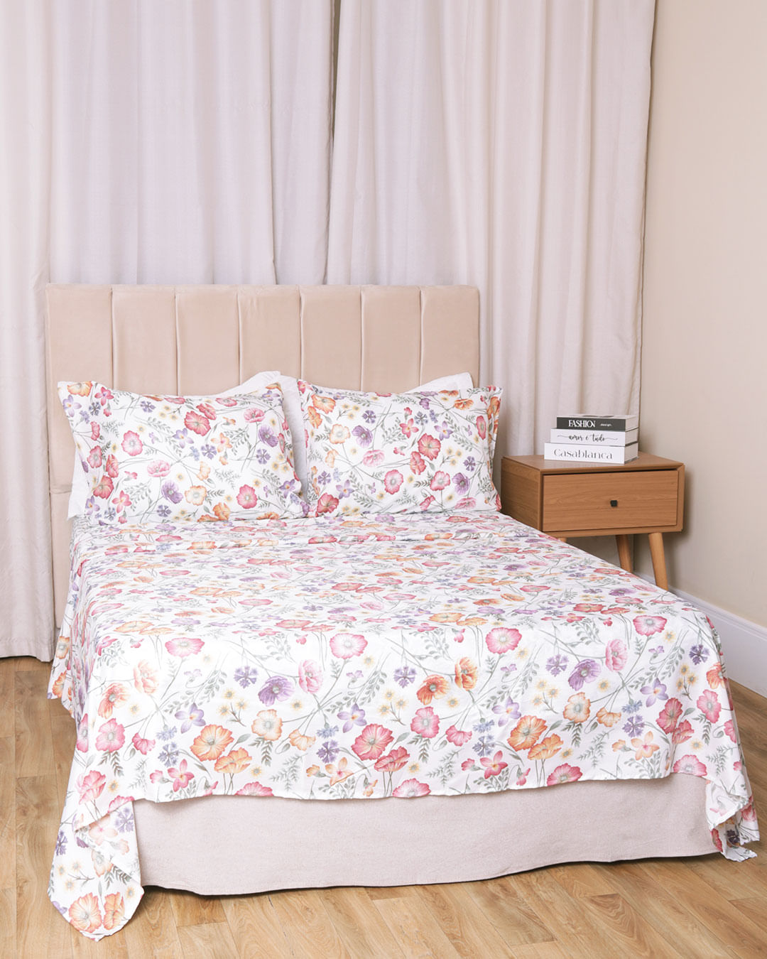 Jogo-De-Cama-Queen-Caprice---4-Pecas---Rosa-Claro