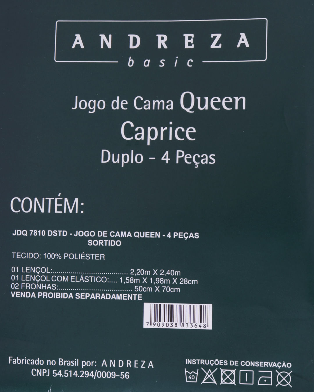 Jogo-De-Cama-Queen-Caprice---4-Pecas---Azul-Geometrico