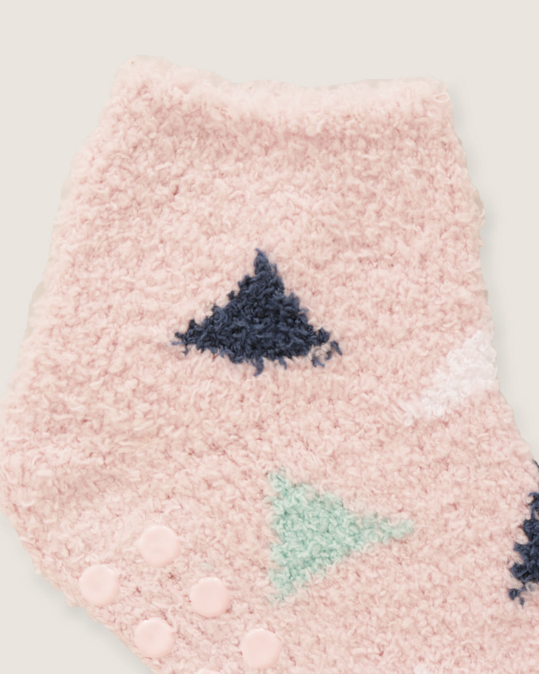 Meia-Chenille-Tor4-B-Sapat-Triangulos---Rosa-Geometrico