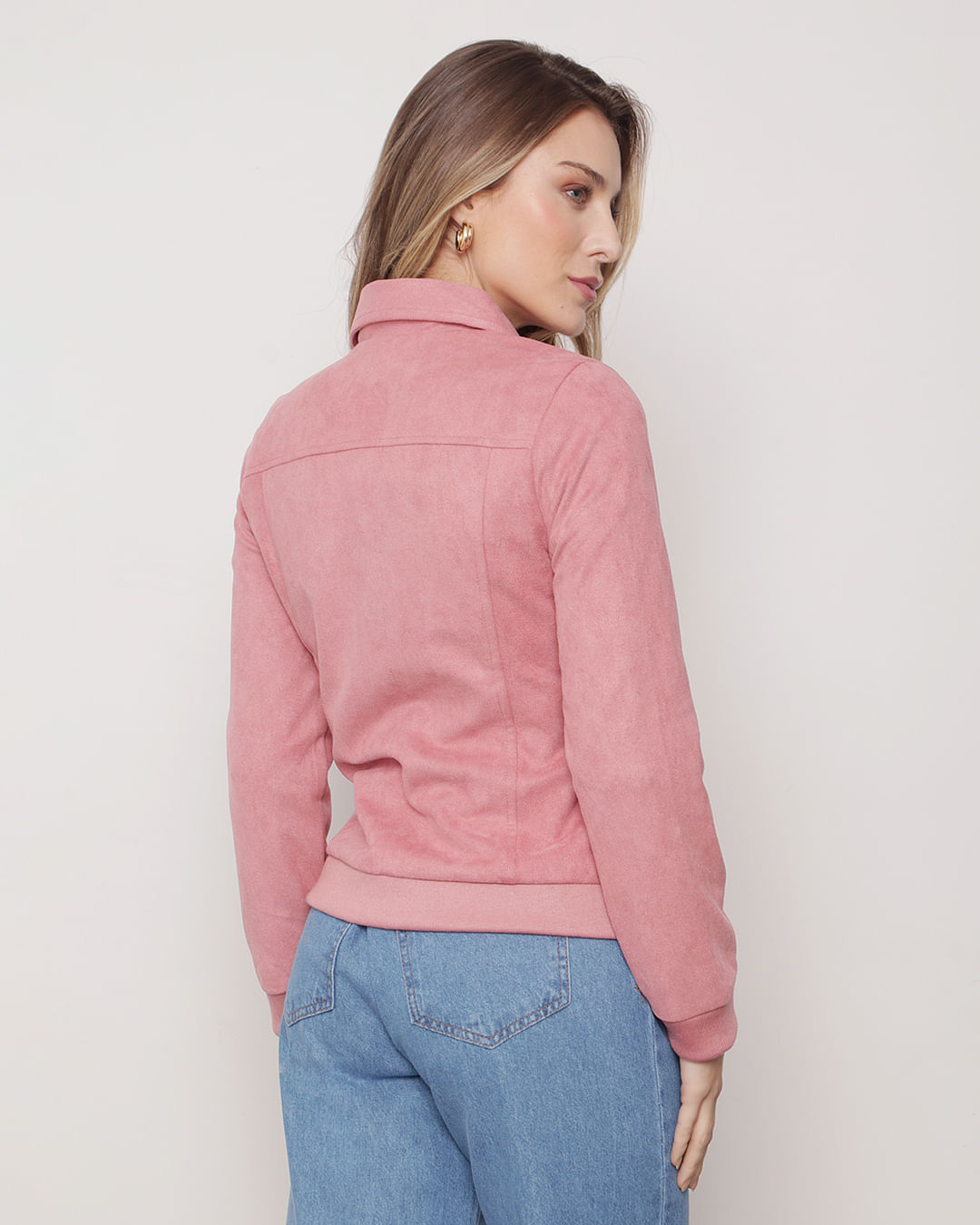 Jaqueta-Feminina-Suede-Rosa
