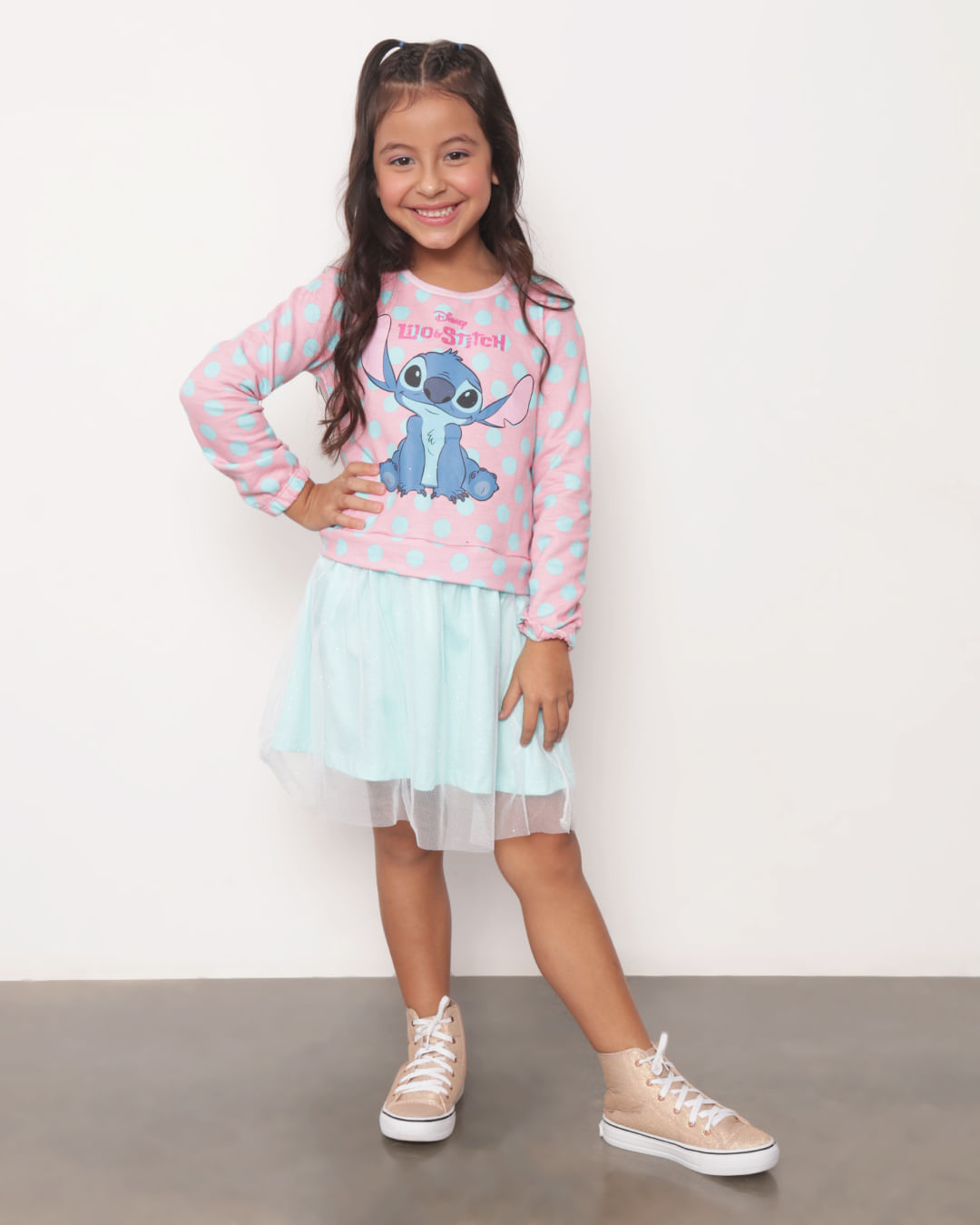 Vestido-Infantil-Moletinho-Tule-Stitch-Disney-Rosa