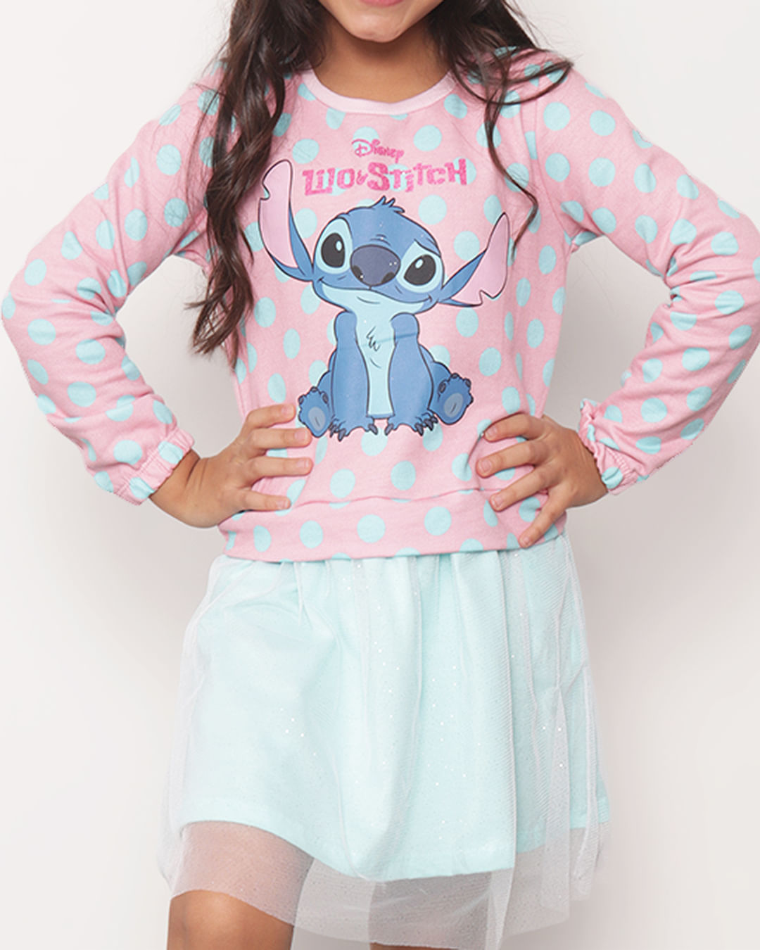 Vestido-Infantil-Moletinho-Tule-Stitch-Disney-Rosa