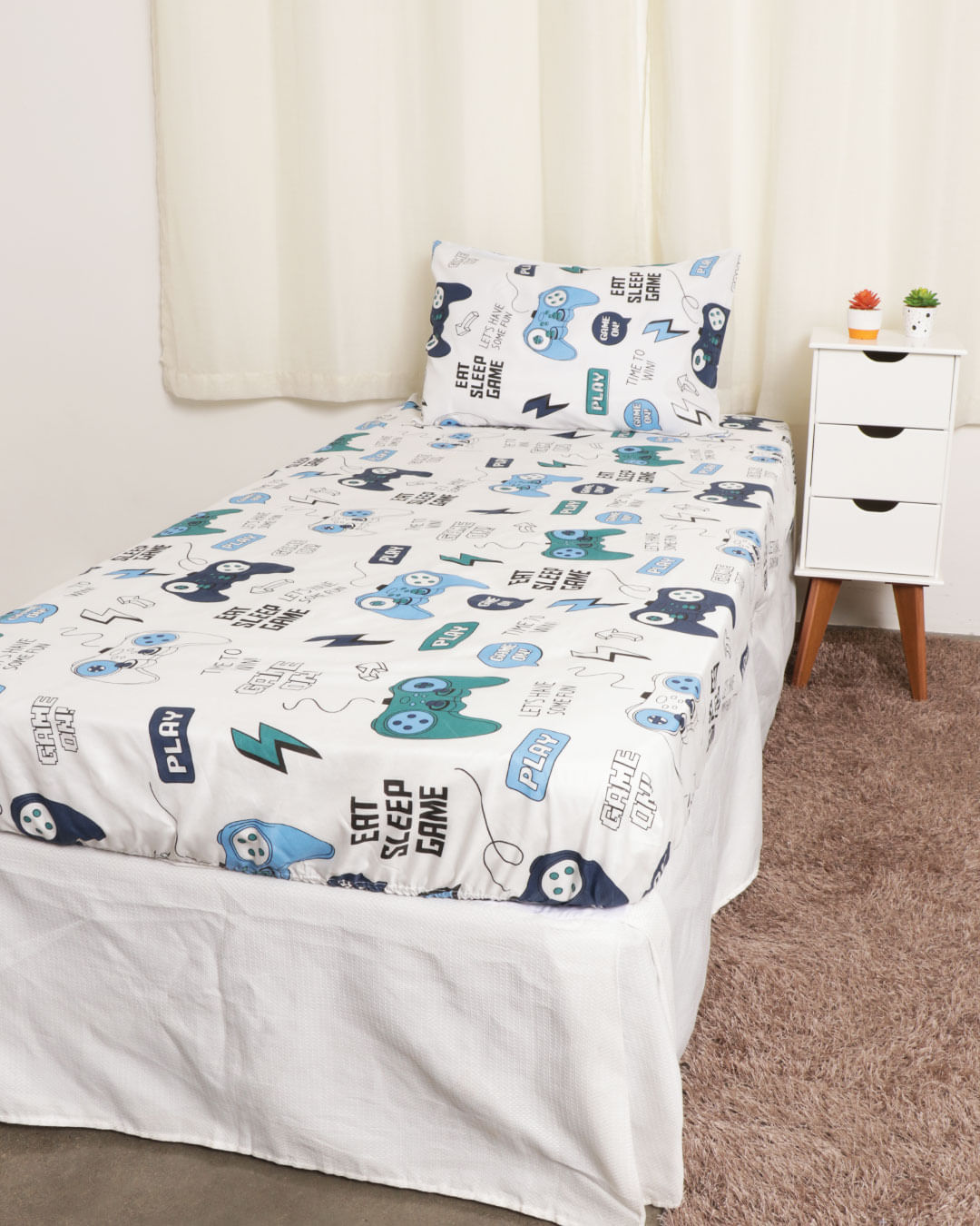 Jg-Cama-Solt-2-Pcs-Mf-Menino---Branco-Outros