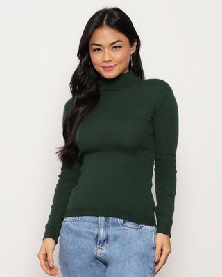 Blusa-Tricot-Gola-Alta---Verde-Escuro