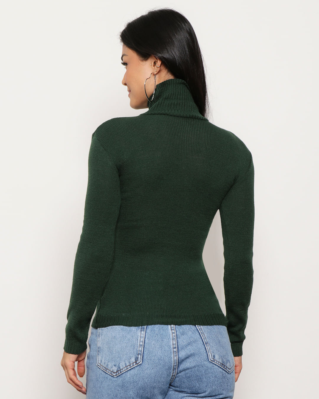 Blusa-Tricot-Gola-Alta---Verde-Escuro